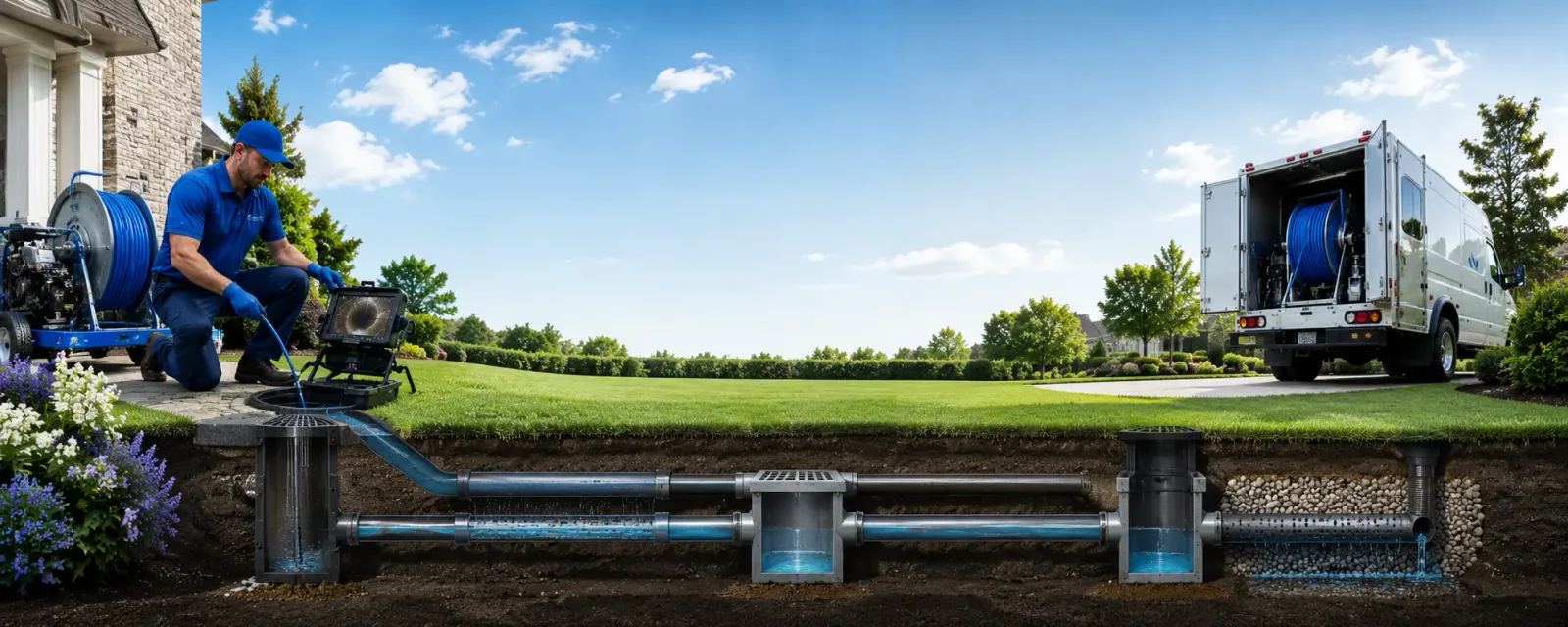 Outdoor drain cleaning information for Bronaugh, MO